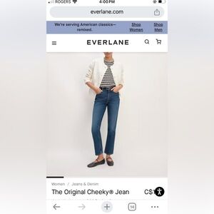 Everlane original cheeky jeans- size 27 crop